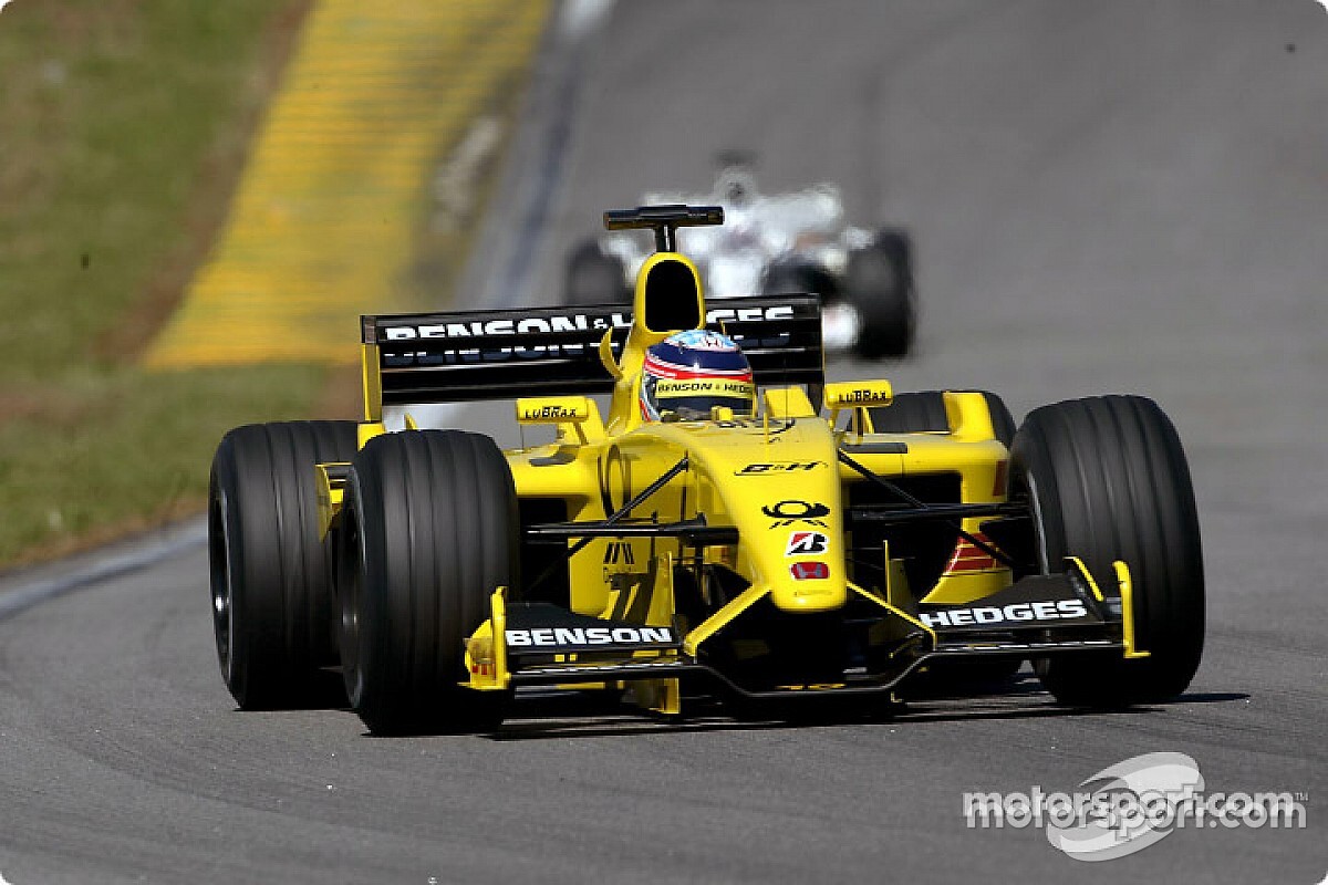 Sato'nun eski Jordan F1 aracı, İngiltere'de pist gününde kullanıma sunuldu