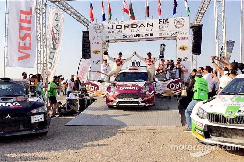 العطية يطارد الأرقام القياسية محققًا فوزه الـ 12 في رالي الأردن الدولي