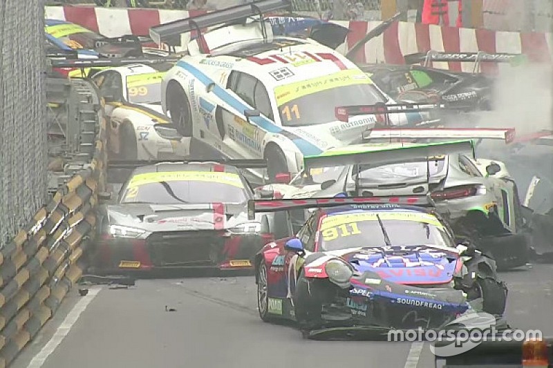 Video: Der Massencrash beim GT-Weltcup in Macao