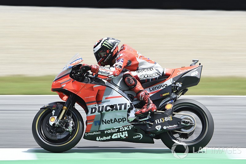 Lorenzo lidera dobradinha da Ducati em Mugello; Márquez cai