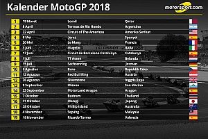Kalender resmi MotoGP musim 2018