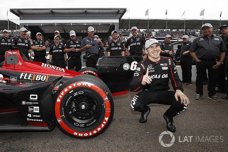 A pole-pozíciós Robert Wickens, Schmidt Peterson Motorsports Honda