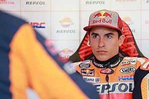 Marquez ondanks valpartij aan kop in warm-up Grand Prix van Spanje