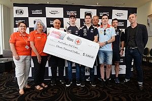 WRC drivers donate $11,000 to fire victims