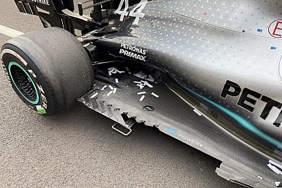 Floor damage made Hamilton's race a "struggle"