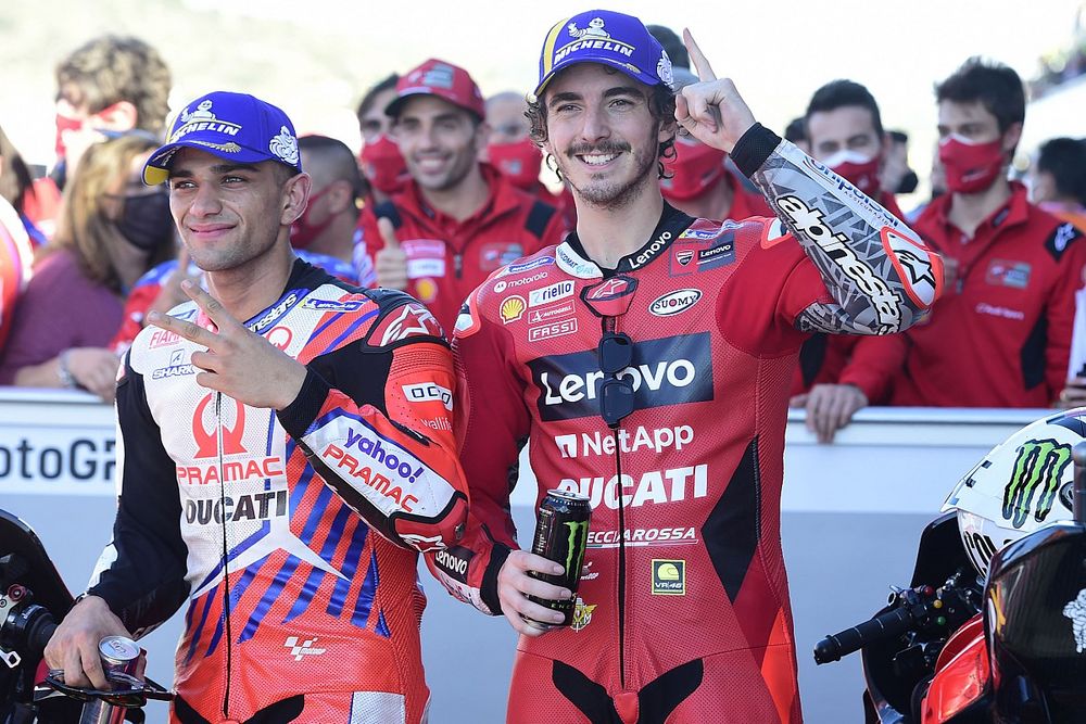 Bagnaia admiratif des débuts de Martín et Bastianini