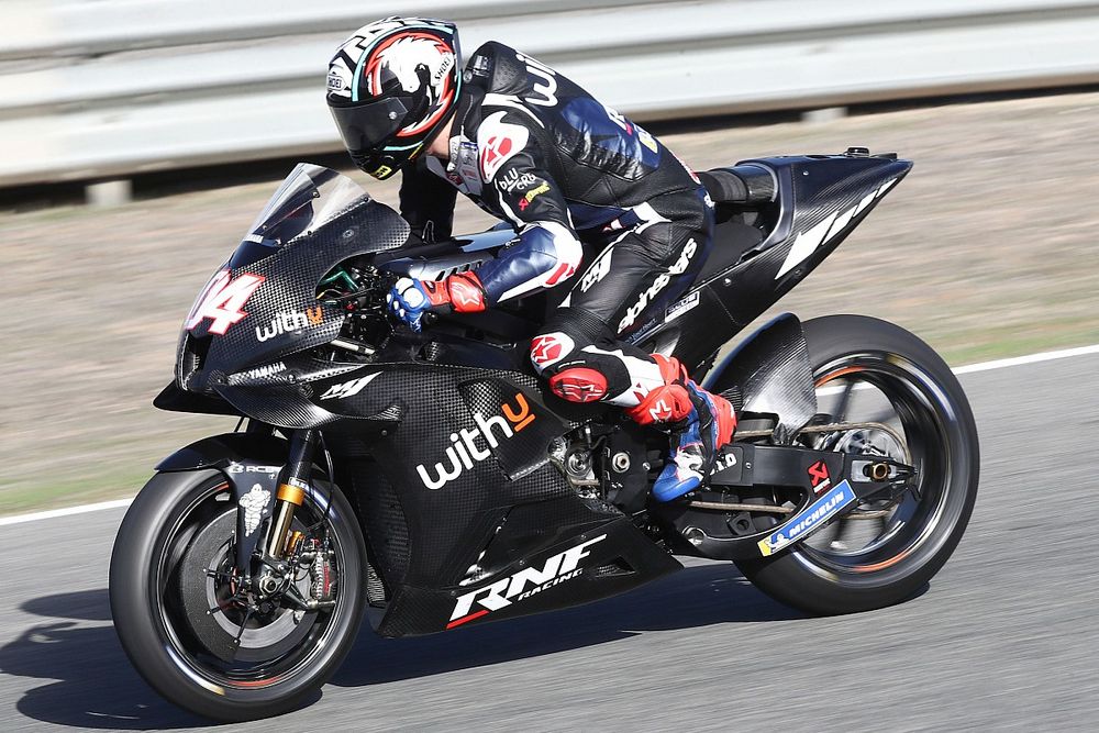 Dovizioso encore à la peine en sortie de courbe avec la Yamaha