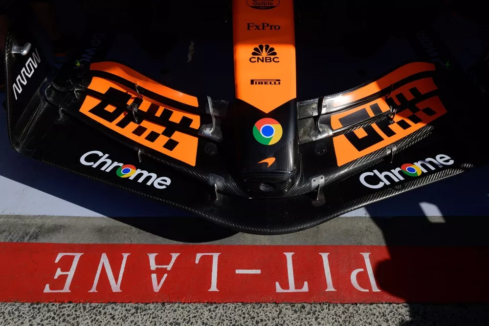 Aileron avant de Lando Norris, McLaren MCL38