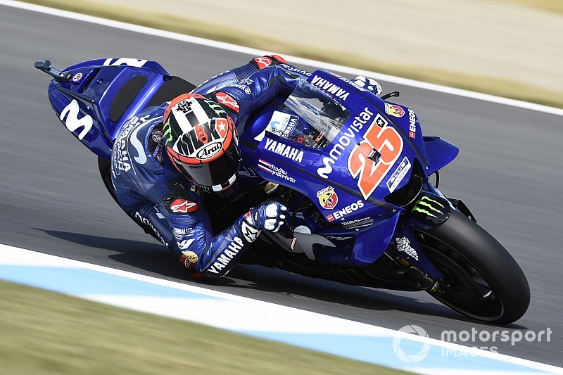 Viñales manda en su circuito favorito; 19ª caída de Márquez