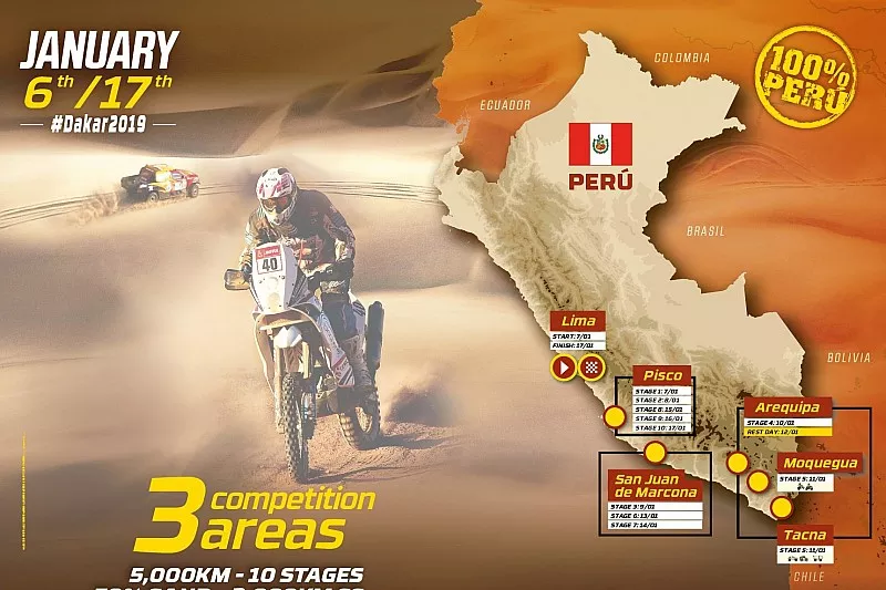 Dakar 2019 map