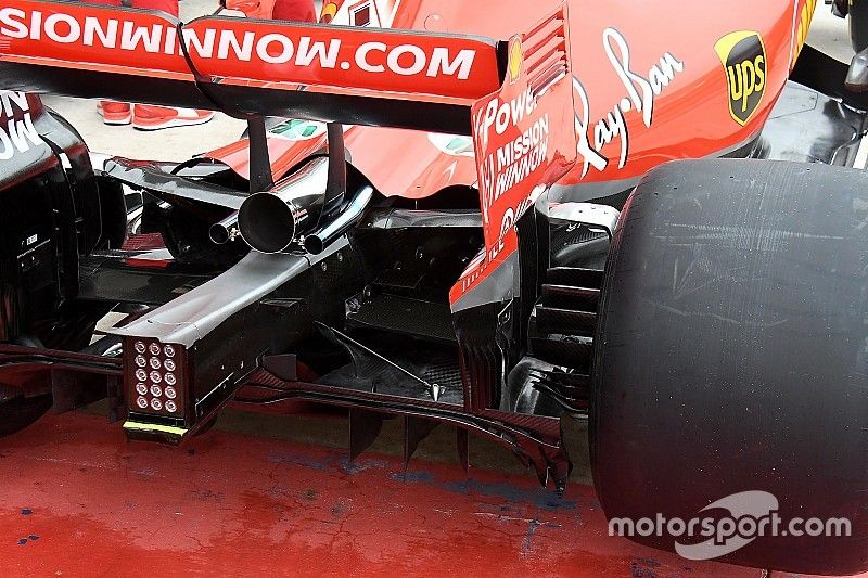 Ferrari SF71H parte trasera