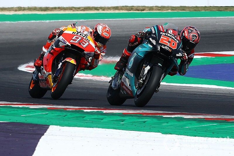 Quartararo "pas encore prêt" à contrer Márquez sur toutes les courses
