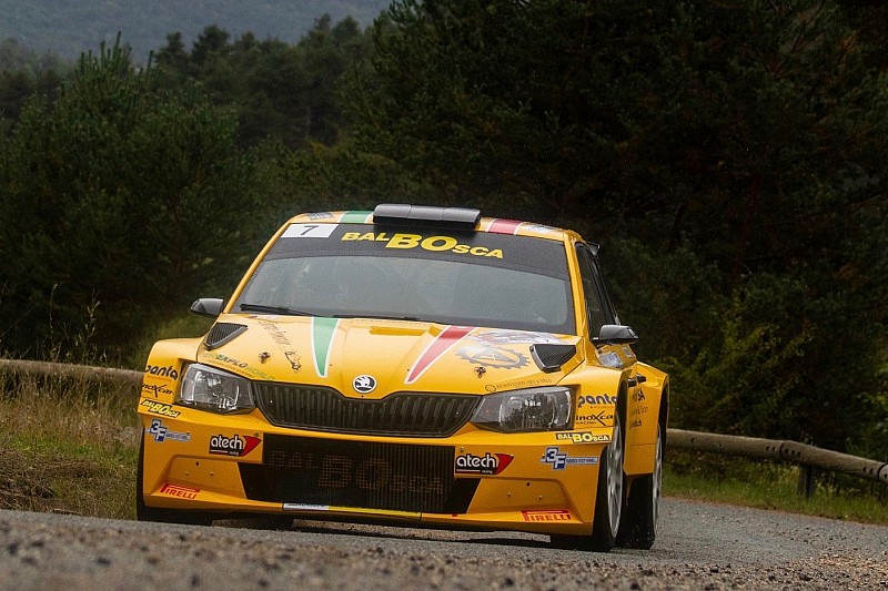 Christophe Hurni au départ du Rallye International du Valais