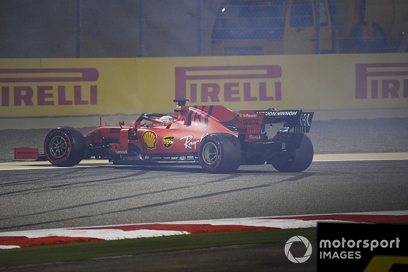 Vettel ontkent dat spin in Bahrein door prestatiedruk kwam na fout gelopen 2018