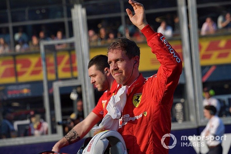 Sebastian Vettel, Ferrari, dopo le qualifiche