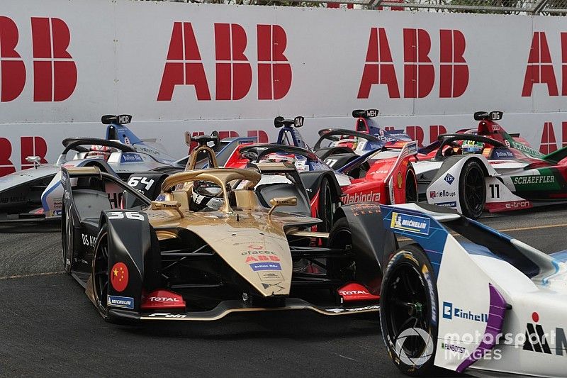 Andre Lotterer, DS TECHEETAH, DS E-Tense FE19, Jérôme d'Ambrosio, Mahindra Racing, M5 Electro, Edoardo Mortara, Venturi Formula E, Venturi VFE05, Pascal Wehrlein, Mahindra Racing, M5 Electro, Lucas Di Grassi, Audi Sport ABT Schaeffler, Audi e-tron FE05 