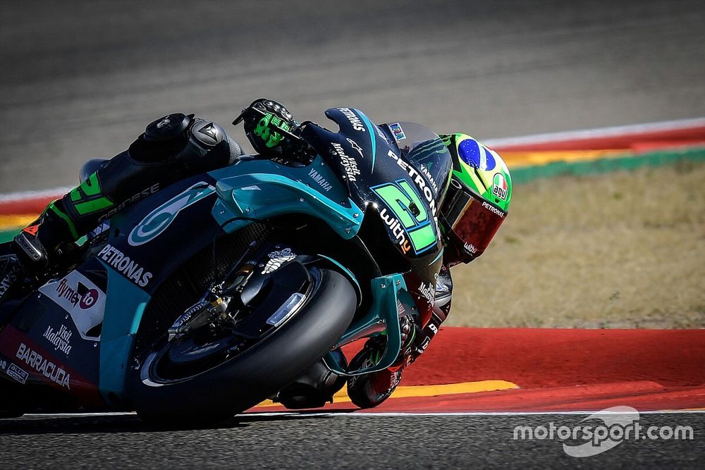 Morbidelli topt VT3 in Aragon, zorgen na zware crash Quartararo