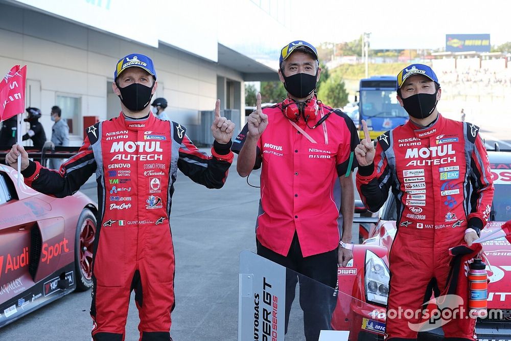 地獄から天国へ。大逆転勝利の23号車ニスモ、松田次生「結果で感謝を伝えたかった」
