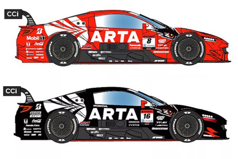 SPARK　ARTA無限16号車NSX　2023 2023年シーズンのM-TECはARTAとタッグ！ 16号車「ARTA MUGEN NSX-GT