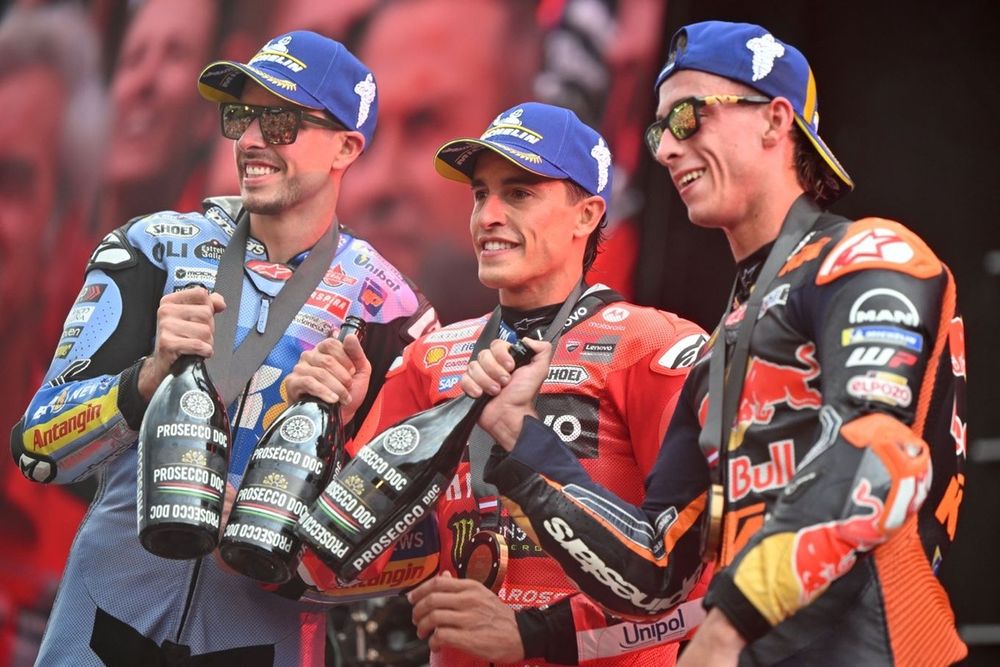 Pedro Acosta, Red Bull KTM Factory Racing, Alex Márquez, Gresini Racing, Marc Márquez, Ducati Team