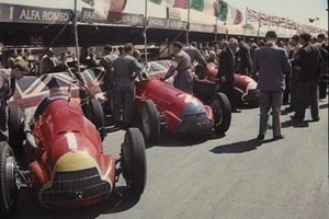starter 1/43 アルファロメオ　158 CHAMP F1 1950 Brumm 1:43 Juan Manuel Fangio Alfa Romeo 158 #6 Winner