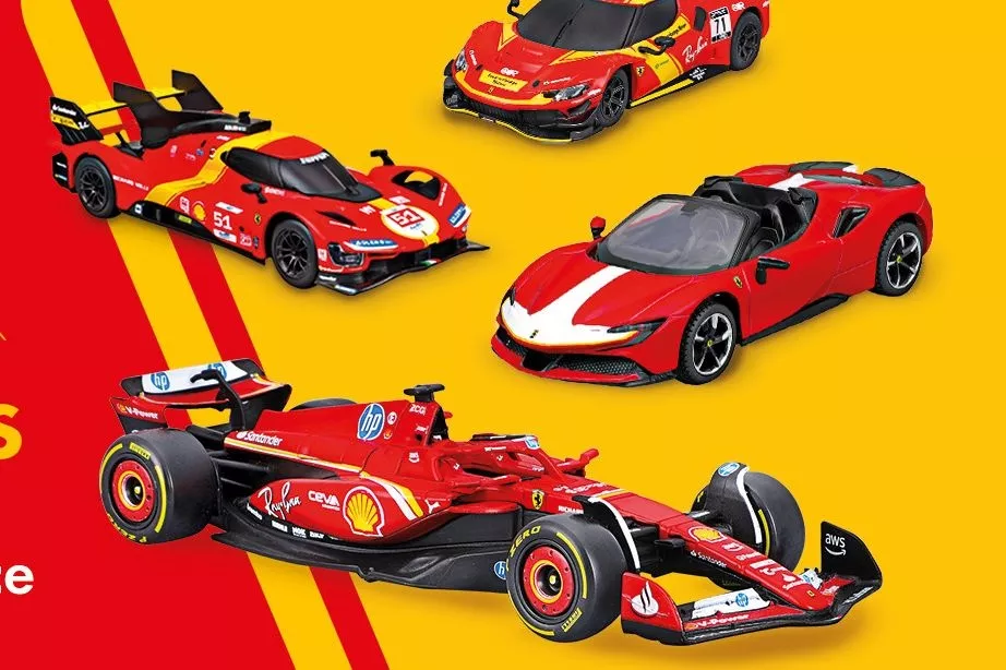 Shell lança miniaturas de carros de F1 e WEC da Ferrari