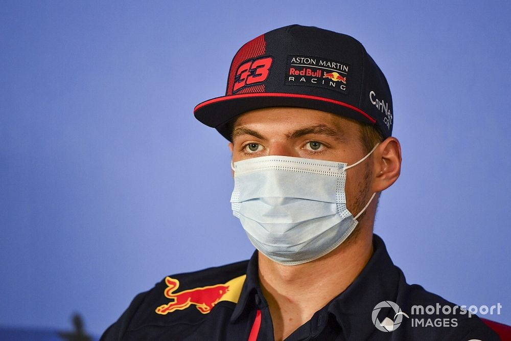 Max Verstappen, Red Bull Racing in the press conference 