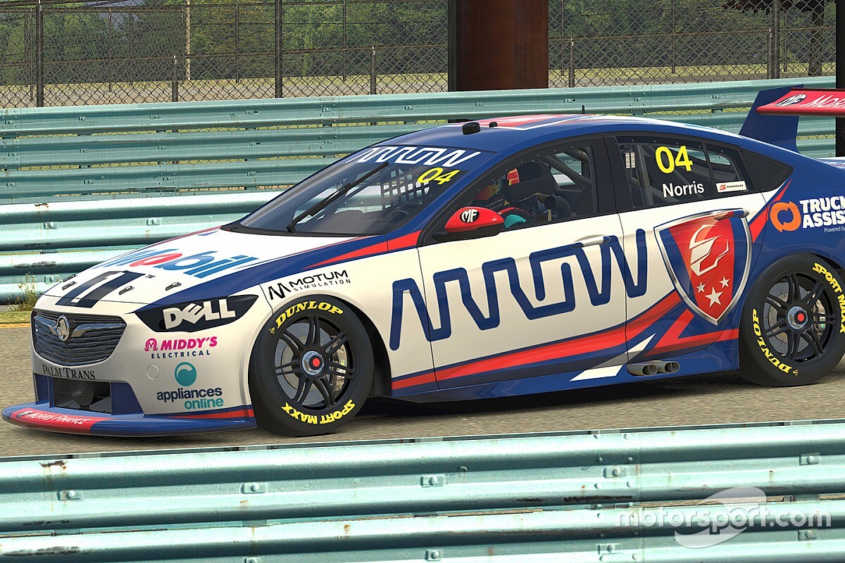 Norris w wirtualnych Supercars