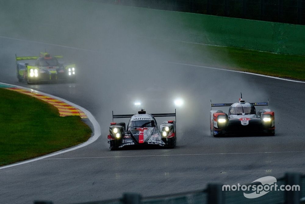 #1 Rebellion Racing R-13 - Gibson: Bruno Senna, Gustavo Menezes, Norman Nato, #4 Bykolles Racing Team: Tom Dillmann , Bruno Spengler, Oliver Webb, #8 Toyota Gazoo Racing Toyota TS050: SÃ©bastien Buemi, Kazuki Nakajima, Brendon Hartley