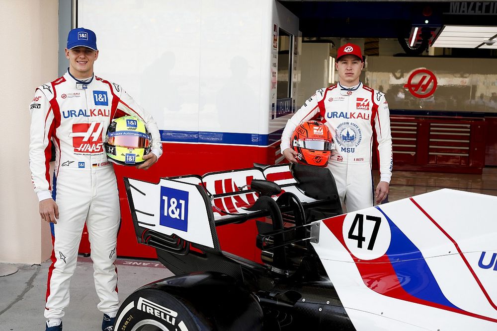 Mick Schumacher, Haas F1 en Nikita Mazepin, Haas F1