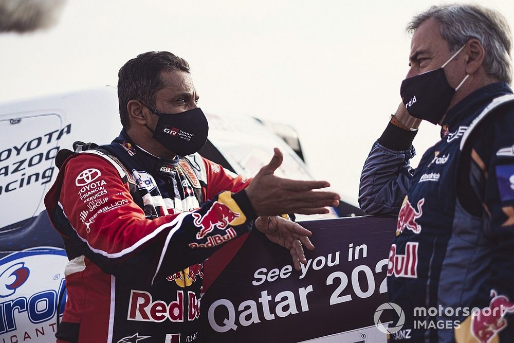 #301 Toyota Gazoo Racing: Nasser Al-Attiyah, #300 X-Raid Mini JCW Team: Carlos Sainz