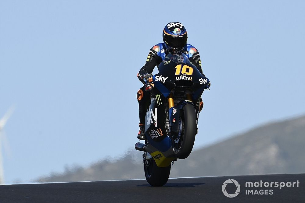 Moto2 Portimao FT2: Luca Marini vor Sam Lowes, Marcel Schrötter nur auf P23