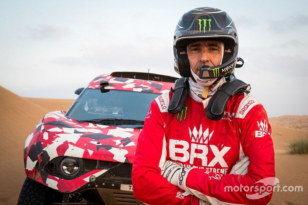 Nani Roma con il Bahrain Raid Xtreme vehicle