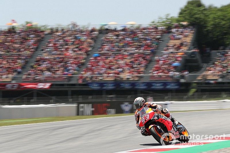 Márquez saca tajada en Montmeló del caos provocado por Lorenzo