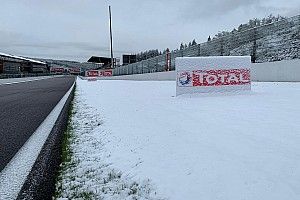 Le circuit de Spa s'est réveillé sous la neige