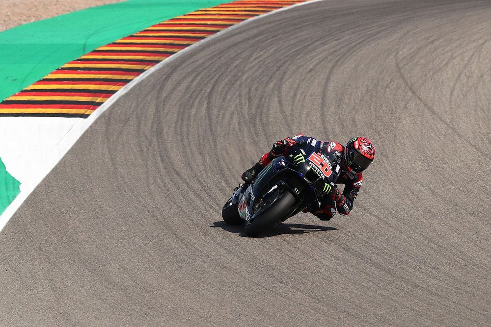 Quartararo topt warm-up GP van Duitsland, crash Aleix Espargaro