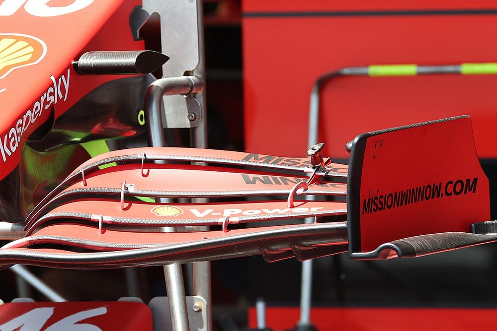 Технический брифинг: переднее крыло Ferrari SF21