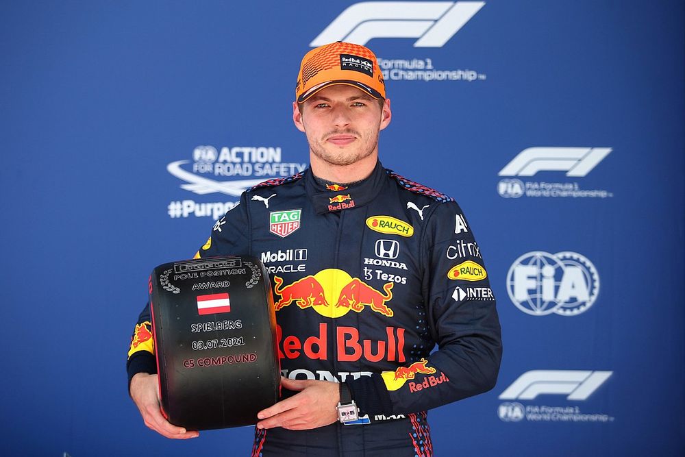 Polesitter Max Verstappen, Red Bull Racing RB16B