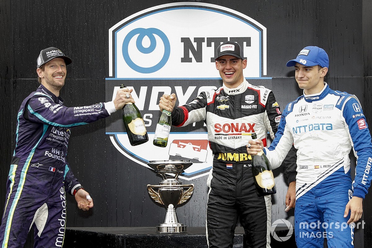 Grosjean Raih Podium Pertama IndyCar