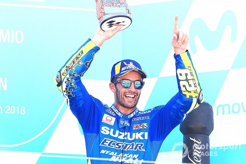 Podio: tercero, Andrea Iannone, Team Suzuki MotoGP