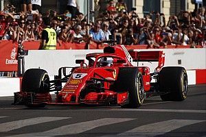 Феттель сломал крыло Ferrari на демонстрационных заездах Ф1 в Милане: видео