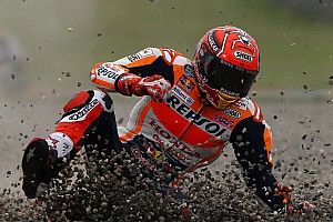 Un golpe en la cabeza originó el peor momento en la carrera de Márquez