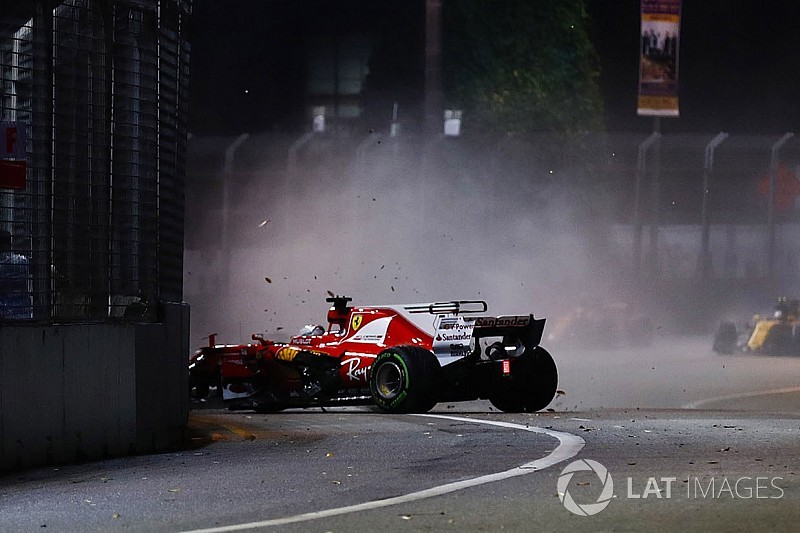 Vettel no sabe qué sucedió en el accidente en Singapur