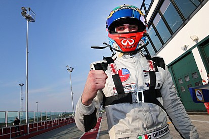 Quaresmini è raggiante dopo i test Carrera Cup Italia a Misano