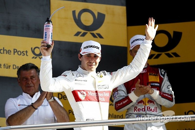 Robert Wickens feliz con sus dos podios en el DTM