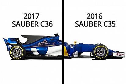 Comparez la Sauber de 2017 à celle de l'an dernier !