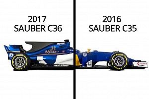 Comparez la Sauber de 2017 à celle de l'an dernier !