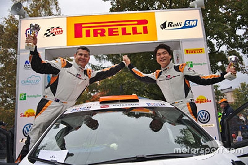 フィンランドラリー選手権最終戦:新井大輝が総合3位、勝田貴元は総合11位で完走。