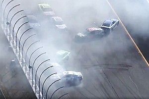 Kyle Busch wins Stage 2 at NHMS after bizarre last-lap pileup