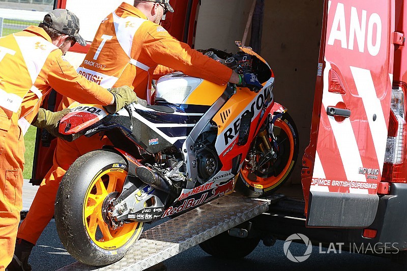 Marquez baalt behoorlijk van stevige crash in tweede training